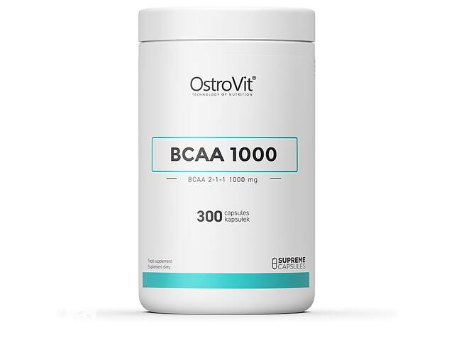 Аминокислота BCAA для спорта OstroVit BCAA 1000 300 Caps