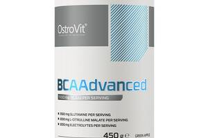 Аминокислота BCAA для спорта OstroVit BCAAdvanced 450 g /30 servings/ Green Apple