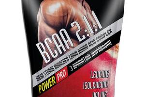 Аминокислота BCAA для спорта Power Pro BCAA 2:1:1 500 g /100 servings/ Клюква