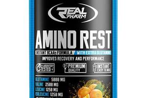 Аминокислота BCAA для спорта Real Pharm Amino Rest 500 g /44 servings/ Orange