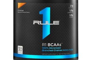 Аминокислота BCAA для спорта Rule One Proteins R1 BCAAs 221 g /30 servings/ Orange