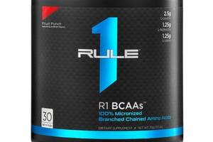 Аминокислота BCAA для спорта Rule One Proteins R1 BCAAs 222 g /30 servings/ Fruit Punch