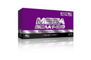 Аминокислота BCAA для спорта Scitec Nutrition Mega BCAA 1400 120 Caps