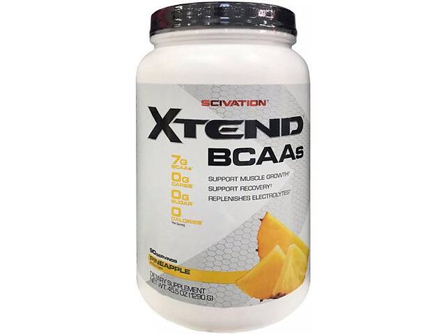 Аминокислота BCAA для спорта Scivation Xtend BCAAs 1290 g /90 servings/ Pineapple