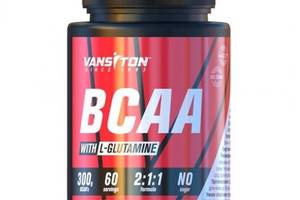 Аминокислота BCAA для спорта Vansiton BCAA 300 g /60 servings/ Unflavored