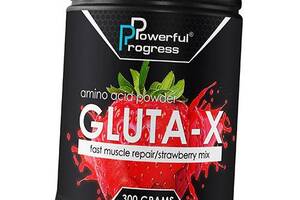 Аминокислота глютамин Powerful Progress Gluta-X 300г Клубника (32401001)