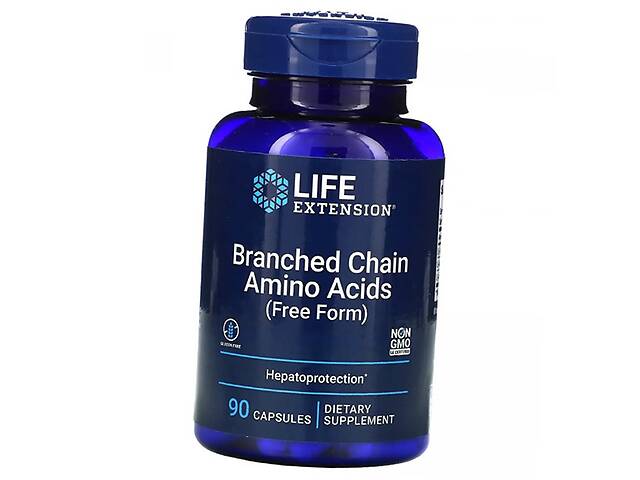 Аминокислоты BCAA Branched Chain Amino Acids Life Extension 90капс (28346001)