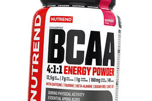 Аминокислоты для энергии Nutrend BCAA 4:1:1 Energy Powder 500г Малина (28119014)