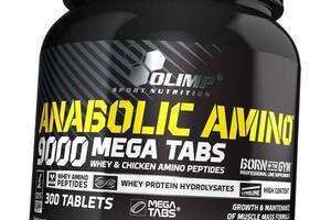Аминокислоты для роста мышц Anabolic Amino 9000 Olimp Nutrition 300таб (27283007)