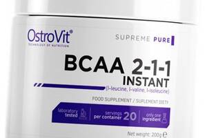 Аминокислоты для спорта BCAA Instant Ostrovit 200г Без вкуса (28250008)