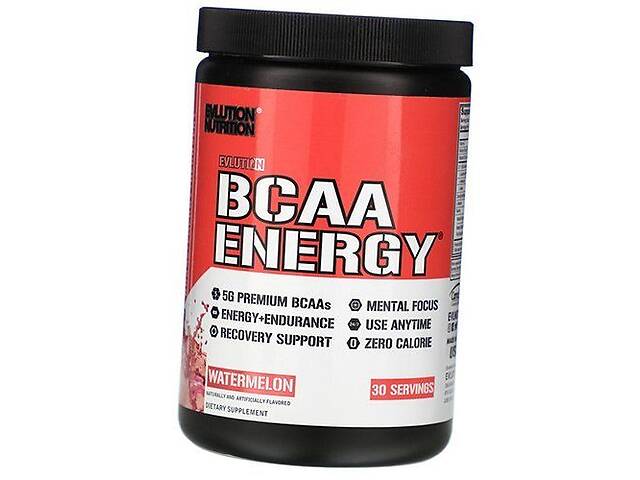 Аминокислоты с кофеином и зеленым чаем для энергии BCAA Energy Evlution Nutrition 270г Арбуз (28385002)