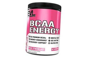 Аминокислоты с кофеином и зеленым чаем для энергии BCAA Energy Evlution Nutrition 270г Розовый старбласт (28385002)
