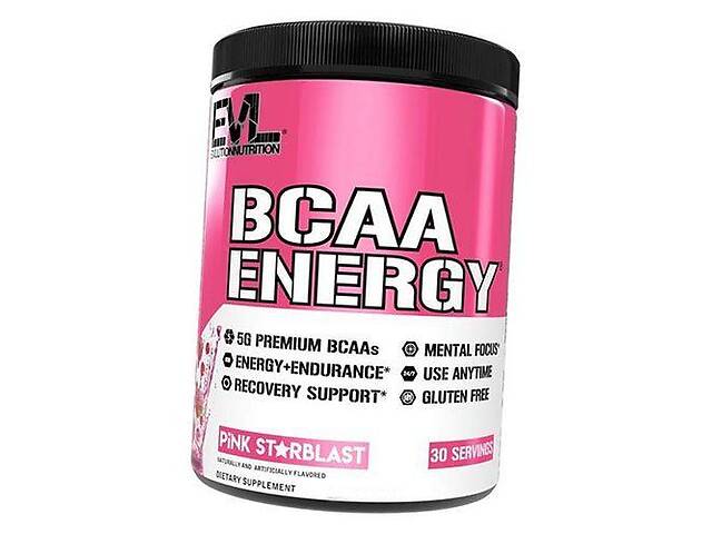 Аминокислоты с кофеином и зеленым чаем для энергии BCAA Energy Evlution Nutrition 270г Розовый старбласт (28385002)
