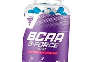 Аминокислоты с разветвленной цепью ВСАА с Глютамином BCAA G Force 1150 Trec Nutrition 90капс (28101002)