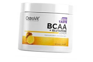 Аминокислоты ВСАА и Глютамином BCAA + glutamine Ostrovit 200г Лимон (28250001)