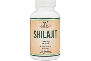 Антиоксидант Double Wood Supplements Shilajit Resin 1000 mg (2 caps per serving) 120 Caps