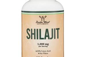 Антиоксидант Double Wood Supplements Shilajit Resin 1000 mg (2 caps per serving) 120 Caps