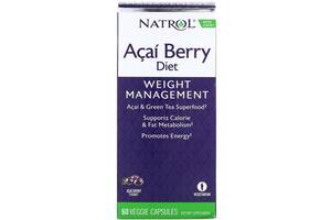 Антиоксидант Natrol Acai Berry Diet Acai & Green Tea Superfoods 60 Veg Caps