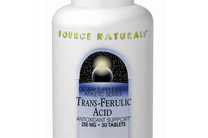 Антиоксидант Source Naturals Trans-Ferulic Acid 250 mg 30 Tabs