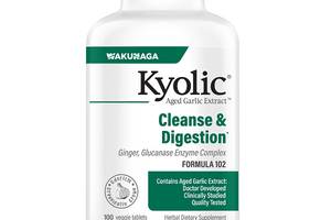 Антипаразитарный препарат Kyolic Aged Garlic Extract Candida Cleanse & Digestion Formula 102 100 Tabs