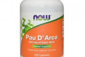 Антипаразитарный препарат NOW Foods Pau D'Arco 500 mg 250 Caps