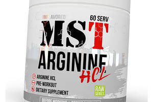 Аргинин для спорта MST Nutrition Arginine HCL Powder 300 g 60 servings Unflavored