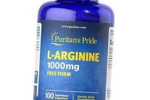 Аргинин L-Arginine 1000 Caps Puritan's Pride 100капс (27367014)