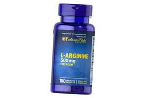 Аргинин L-Arginine 500 Puritan's Pride 100капс (27367001)