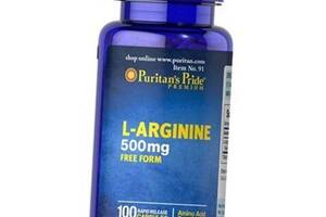 Аргинин L-Arginine 500 Puritan's Pride 100капс (27367001)