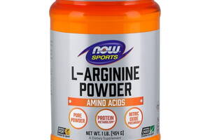 Аргинин NOW Foods L-Arginine Powder 454 g /75 servings/ Pure