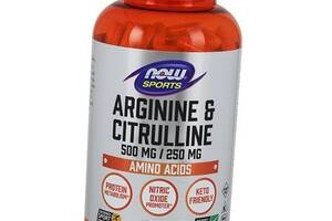 Аргинин и Цитруллин Arginine & Citrulline Now Foods 120вегкапс (27128003)