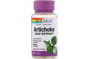 Артишок экстракт листьев Artichoke Leaf Extract Solaray 300 мг 60 капсул