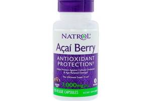 Асаи ягоды Natrol Acai Berry 1000 mg 75 Veg Caps