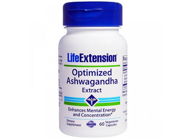 Ашваганда Life Extension Optimized Ashwagandha Extract 60 Veg Caps