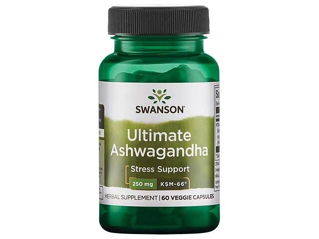 Ашваганда Swanson Ashwagandha Ultimate 250 mg 60 Caps