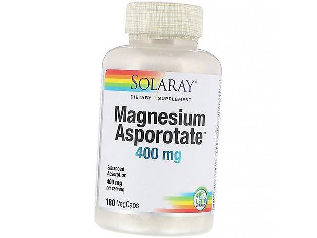 Аспартат Магния Magnesium Asporotate Solaray 180вегкапс (36411050)