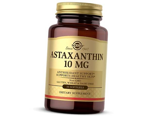Астаксантин Astaxanthin 10 Solgar 30гелкапс (70313016)