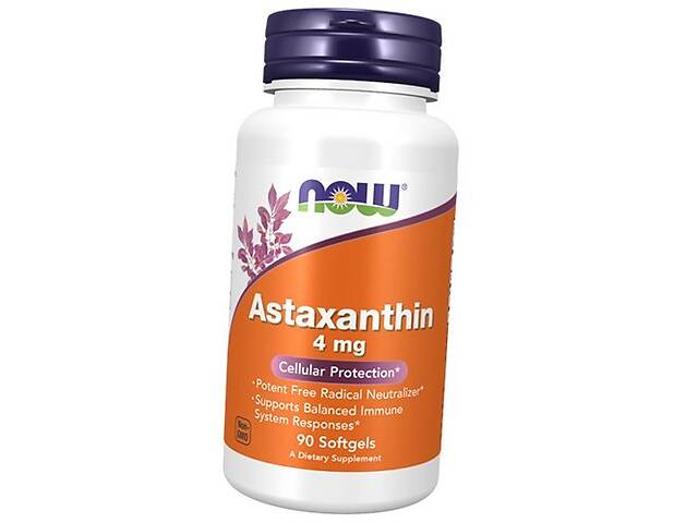 Астаксантин Astaxanthin 4 Now Foods 90гелкапс (70128016)