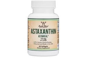 Астаксантин Double Wood Supplements Astaxanthin 12 mg 60 Softgels