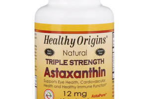 Астаксантин Healthy Origins Astaxanthin Complex AstaPure 12 мг 60 капсул (HO84925)