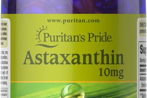 Астаксантин Puritan's Pride Astaxanthin 10 mg 60 Softgels