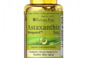 Астаксантин Puritan's Pride Astaxanthin 5 mg 60 Softgels