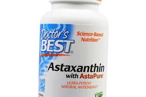 Астаксантин с AstaReal Astaxanthin 6 Doctor's Best 90вег.гелкапс (70327009)