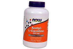 Ацетил L Карнитин Acetyl L-Carnitine 500 Now Foods 200вегкапс (02128006)