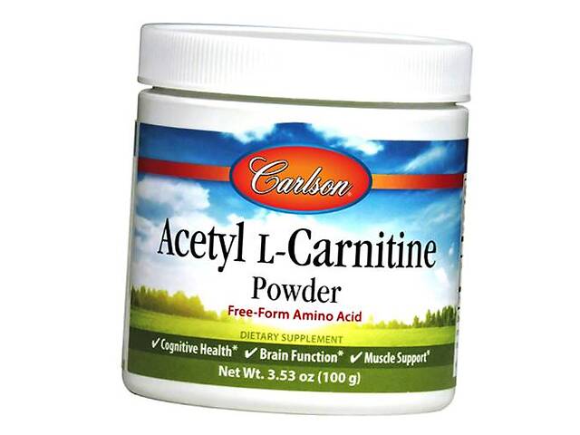 Ацетил L Карнитин в порошке Acetyl L-Carnitine Powder Carlson Labs 100г (72353003)