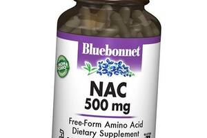 Ацетил Цистеин свободной формы NAC 500 Bluebonnet Nutrition 30вегкапс (70393001)