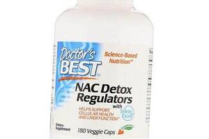 Ацетилцистеин для регуляции процесса детоксикации NAC Detox Regulators Doctor's Best 180вегкапс (70327006)