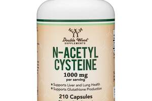 Ацетилцистеин Double Wood Supplements N-Acetyl Cysteine (NAC) 1000 mg 210 Caps