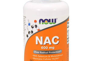 Ацетилцистеин NAC (N-Acetyl Cysteine) Now Foods 600 мг 100 вегетарианских капсул