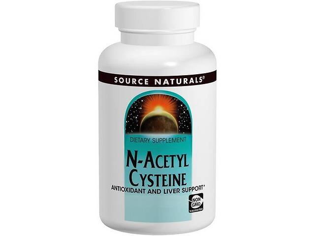 Ацетилцистеин Source Naturals NAC (N-Аcetyl-L-Цистеин) 600 mg 60 Tabs